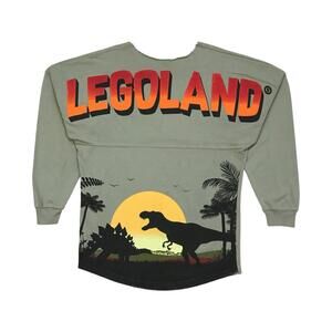 Legoland Dino Valley Long Sleeve Shirt XS Extra Small Spirit Jersey Oversized